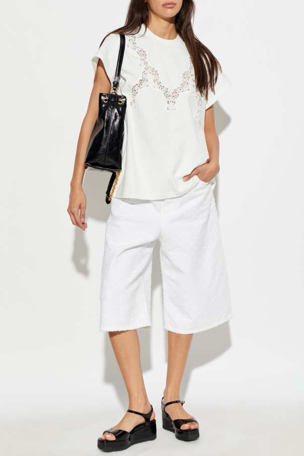 Stella McCartney T-shirt with decorative knit | Women's | Vitkac